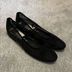 Dolce Vita Elegant Black Mesh Ballet Flats
